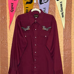 (RR2103) Plains Western Wear Snap Button Shirt
