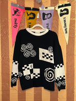 (RR2198) Knitted Crewneck Sweater