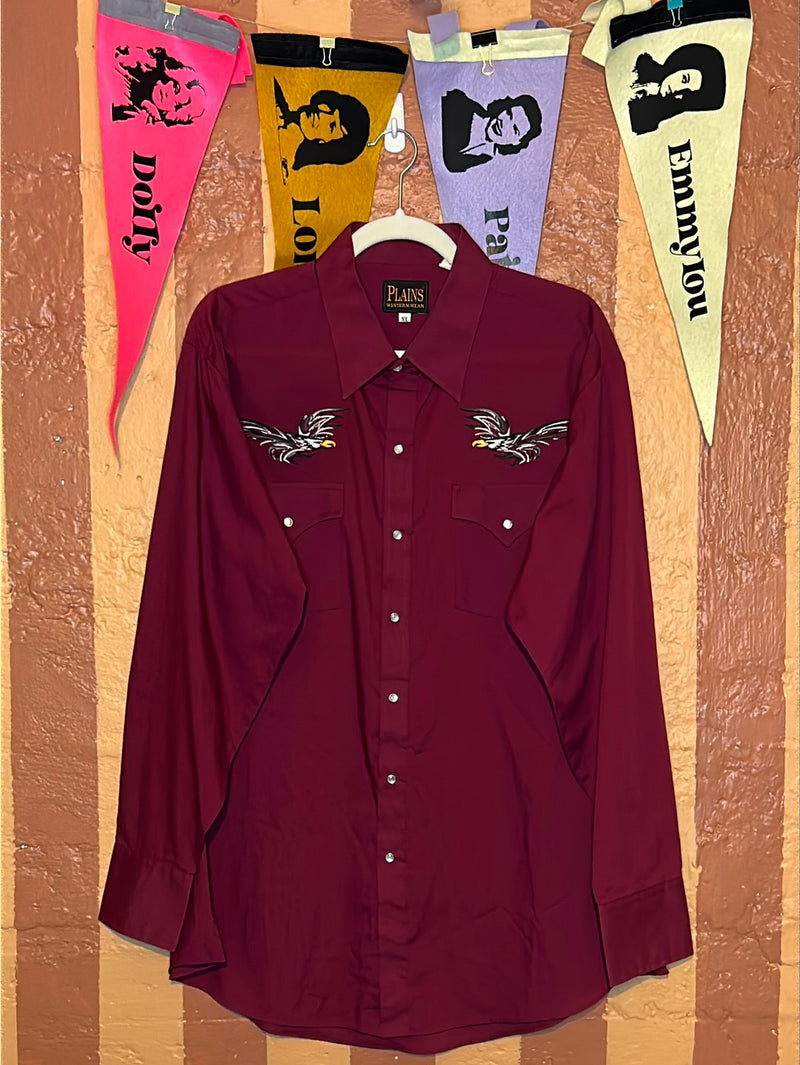 (RR2103) Plains Western Wear Snap Button Shirt