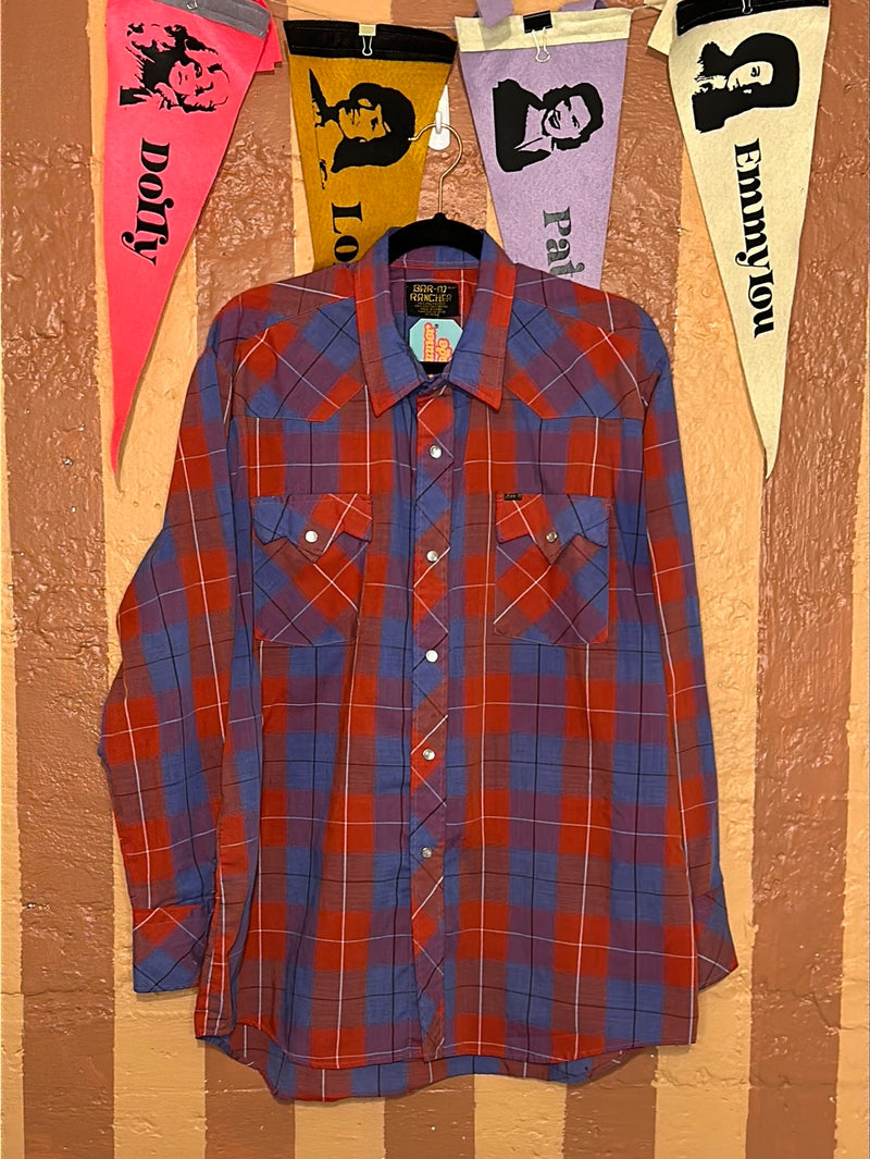 (RR1851) Bar M Rancher Pearl Snap Western Shirt