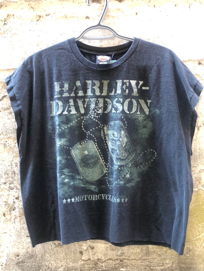 (RR2154) Harley Davidson Reworked Sleeveless Top