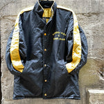 (RR2251) Black & Yellow Heavy Weight Satin