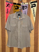 (RR1854) Wrangler Western Short Sleeve Pearl Snap Button Shirt