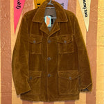 (RR2208) Brown Corduroy Big Button Jacket