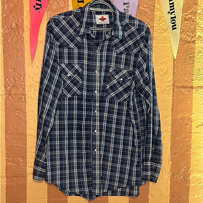 (RR2042) MWG Pearl Snap Button Western Shirt