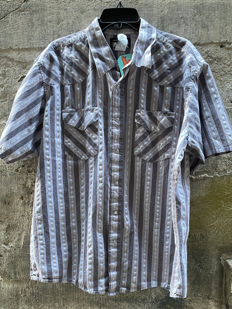 (RR1878) Wrangler Short Sleeve Pearl Snap Shirt