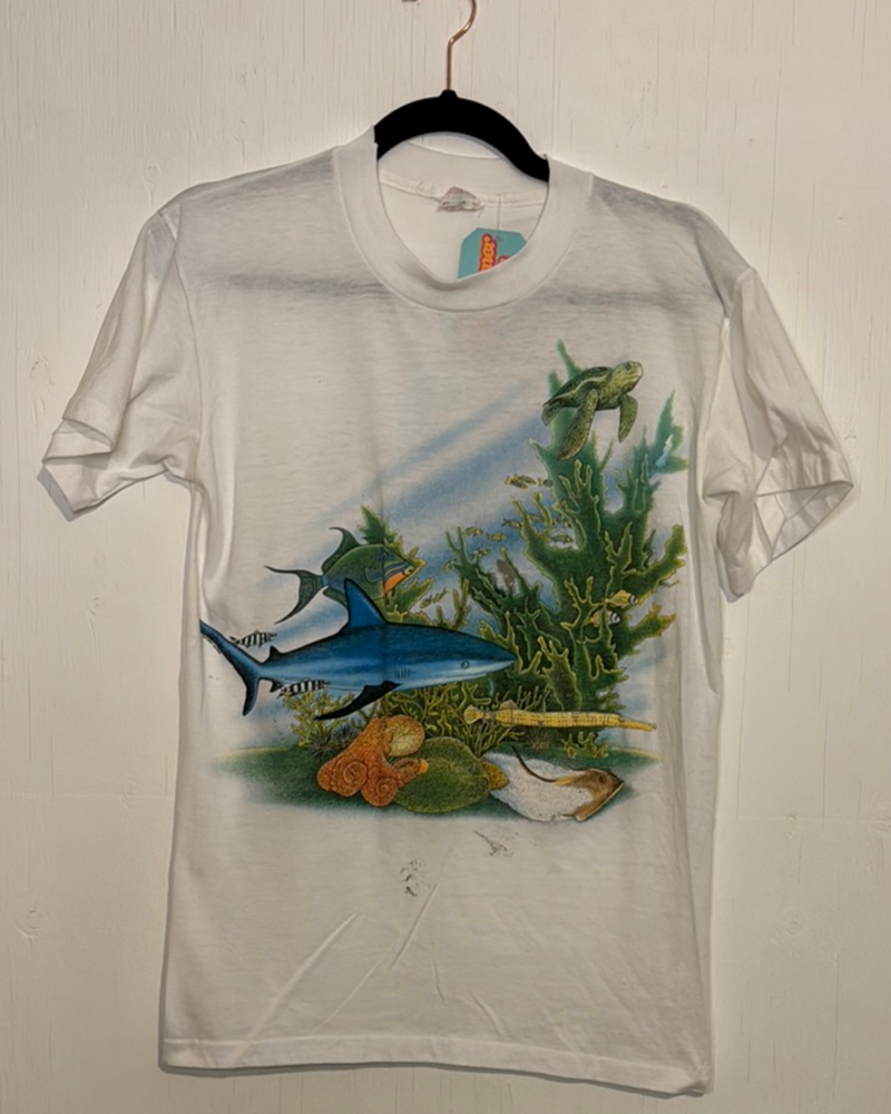 (RR2858) 80s Single Stitch Under The Sea T-shirt