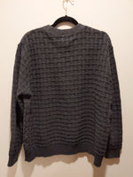 (1224RR3503) Oscar De La Renta Cotton Blend 3D Knit Sweater