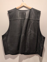 (0225RR3623) Vintage Harley Davidson Leather Motorcycle Snap Vest