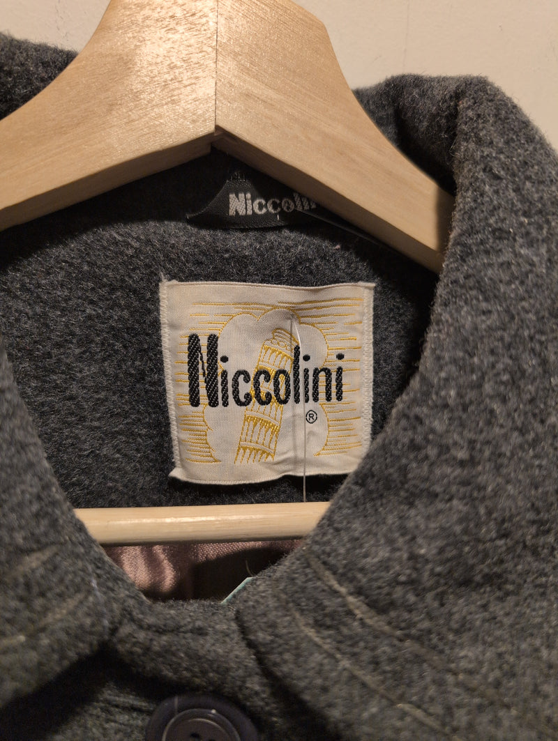 (0225RR3599) Vintage Niccolini Grey Wool Coat