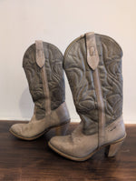 (0425RR3711) Capezio Grey Heeled Cowboy Boots
