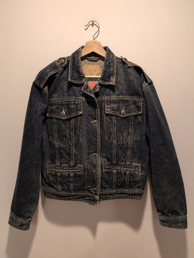 (0425RR3705) Vintage Helium Adjustable Denim Jacket