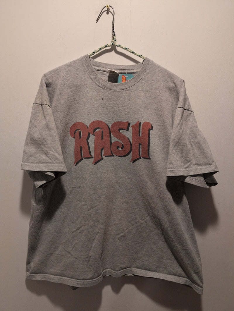 (0125RR3561) Vintage Rash Heather Grey Graphic T-Shirt