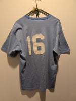 (0125RR3565) Vintage Baby Blue 16 Sports Graphic T-Shirt