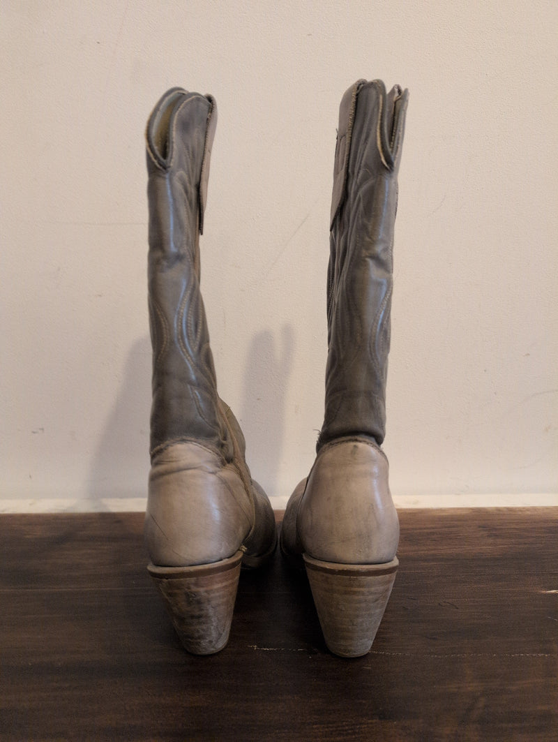(0425RR3711) Capezio Grey Heeled Cowboy Boots