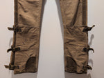 (1224RR3515) 90s Ralph Lauren Leather Buckle Canvas Pants