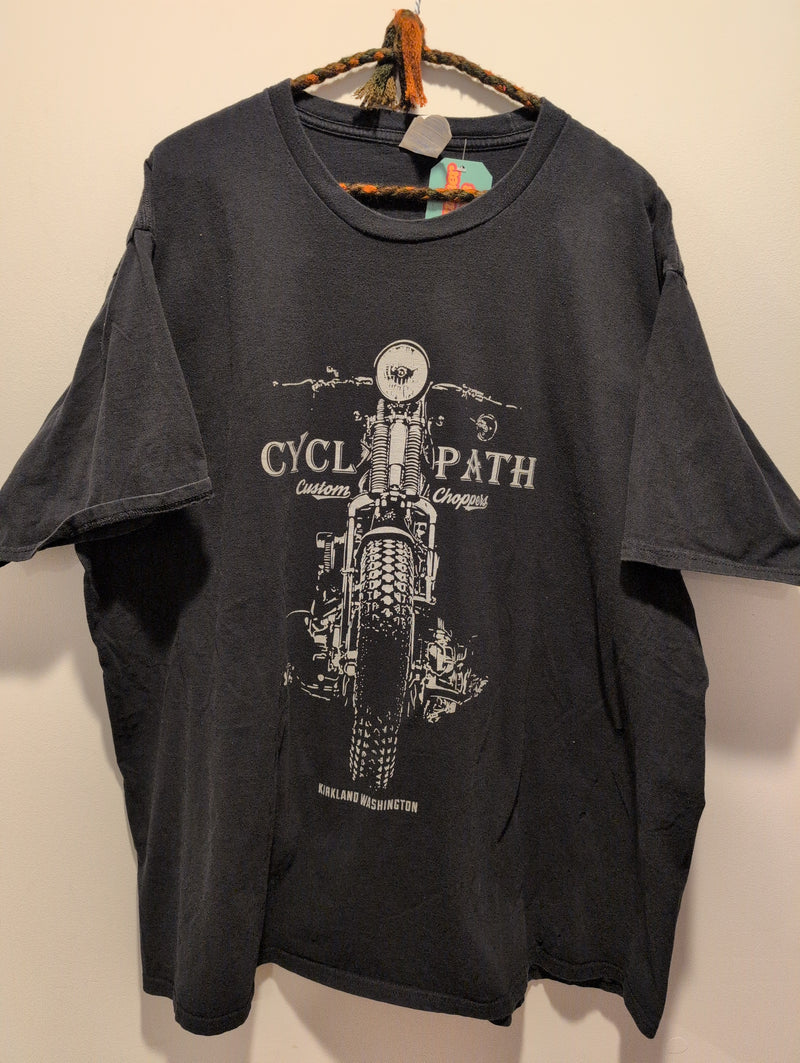 (0225RR3612) Kirkland Washington Cycl Path Motorcycle Graphic T-Shirt