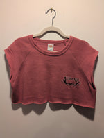 (0225RR3598) Pink Alabama Cropped Tank Sweatshirt Country Music Merch