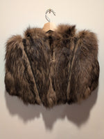 (0225RR3597) Brown Fur Cape