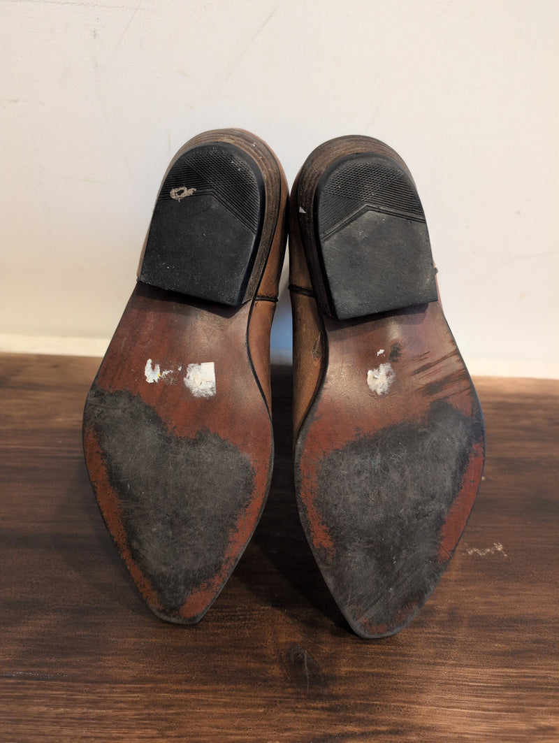 (0425RR3712) Vintage Brown Cowboy Boots