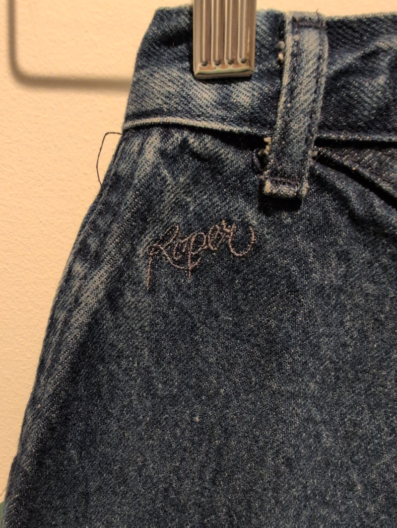 (0225RR3615) Vintage Roper Dark Wash Denim High Waist Jeans