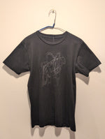 (AP038) Amoeba Music Black Graphic T-Shirt