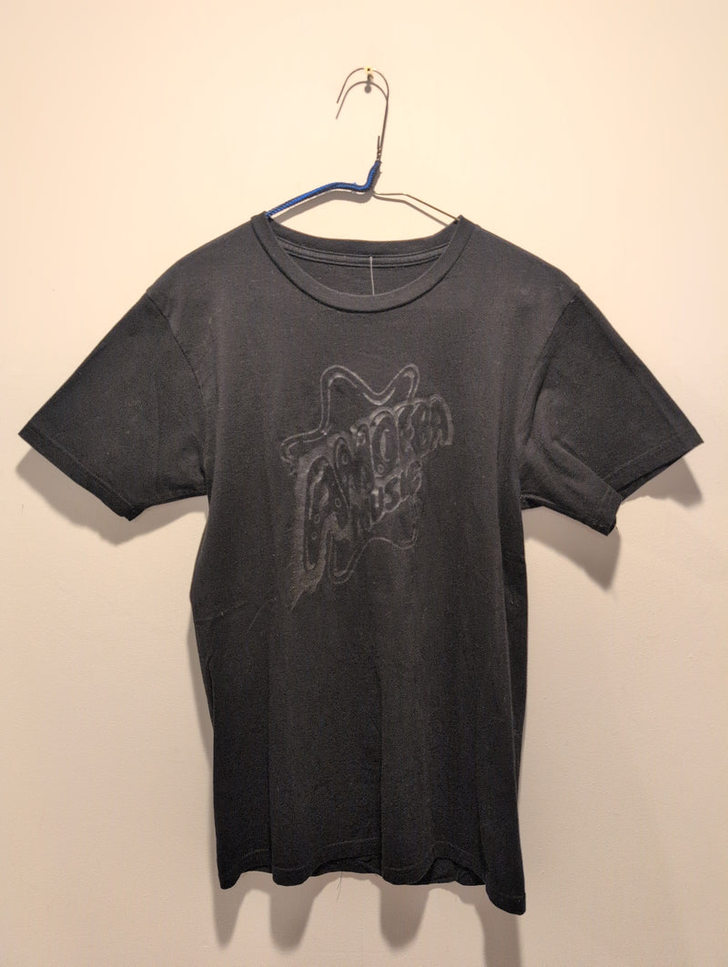 (AP038) Amoeba Music Black Graphic T-Shirt