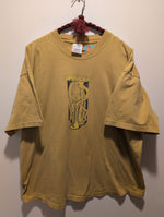 (0125RR3563) Vintage Super Suckers Bong Babe Yellow Graphic Band T-Shirt