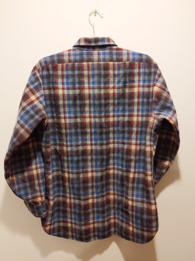 (1224RR3505) Pendleton Wool Plaid Button Down Made in USA