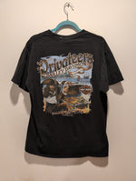 (0125RR3556) Harley Davidson Privateers Nova Scotia Canada Pirate Graphic T-Shirt