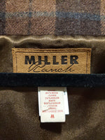 (1224RR3506) Miller Ranch Wool Cotton Blend Plaid Western Vest