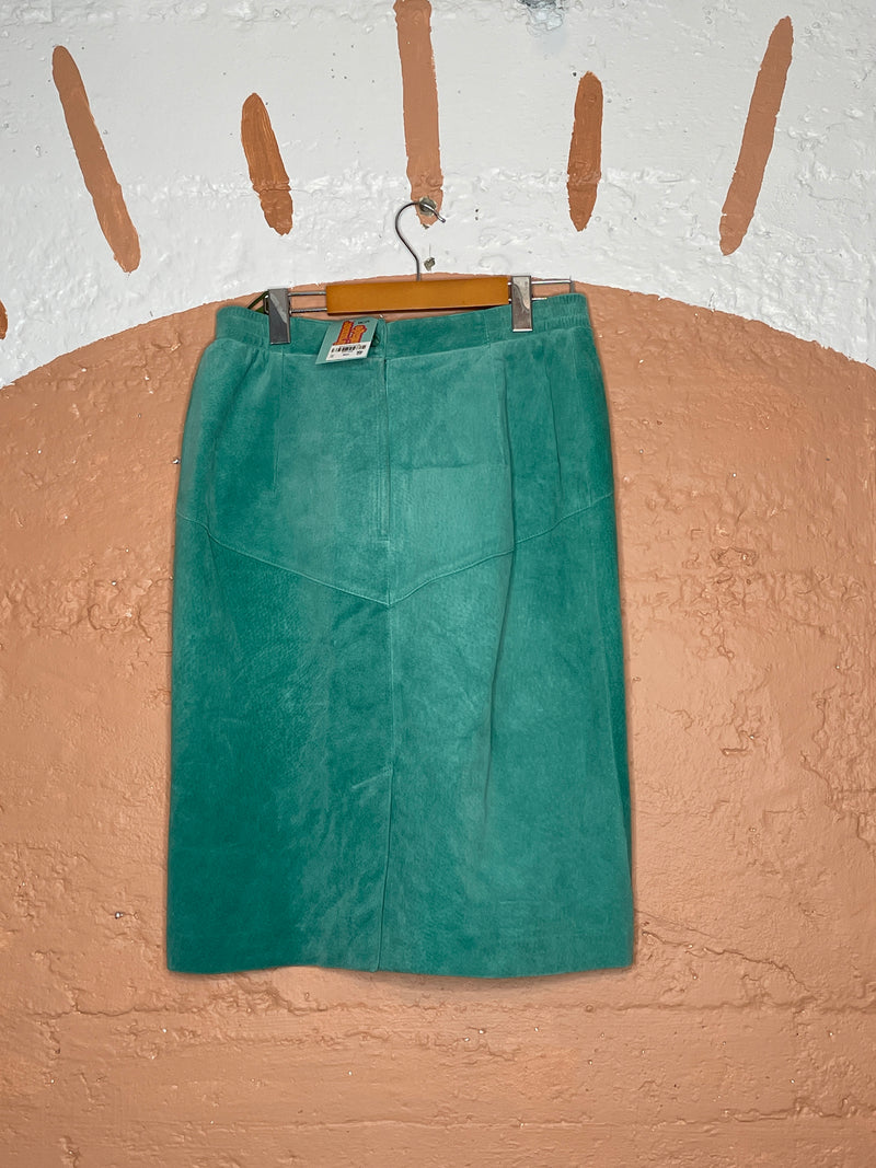 (RR1345) 80's Suede Vintage Skirt