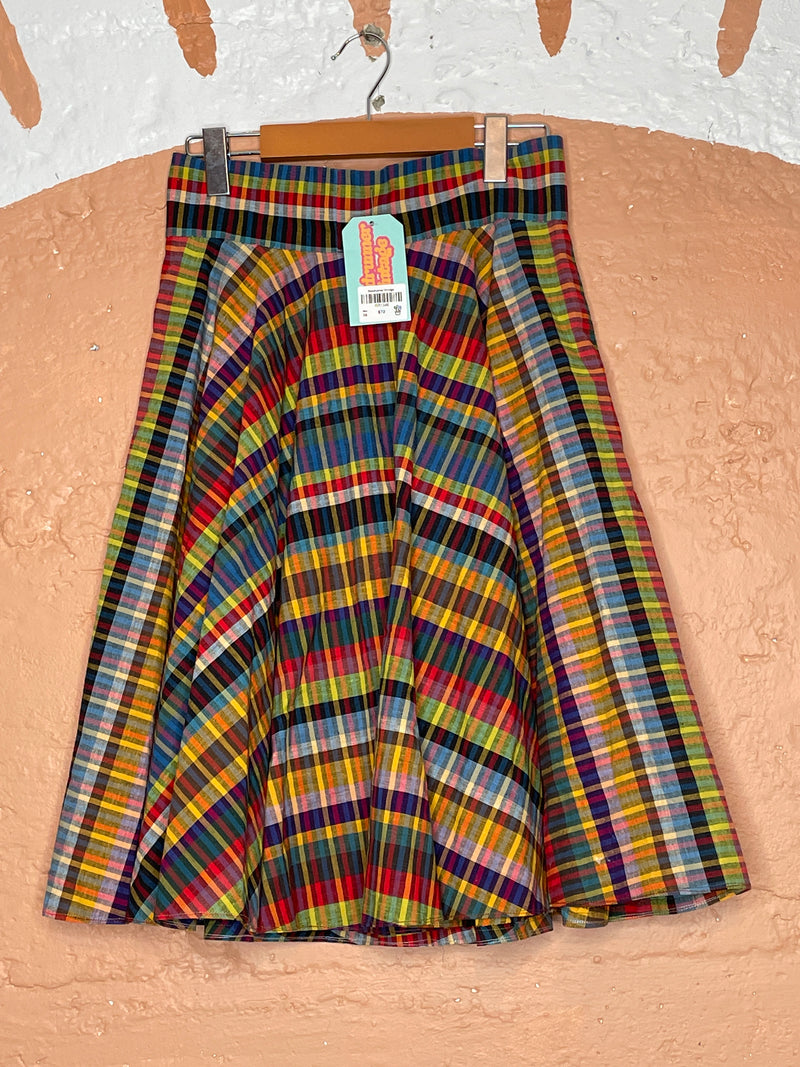 (RR1346) 70's Multi Colour Skirt