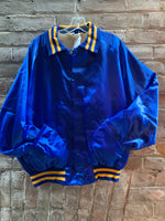 (RR471) Satin Jacket Blue and Yellow