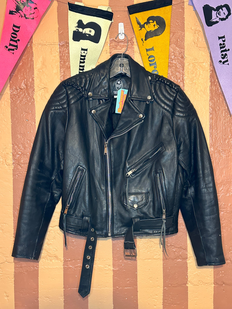 (RR1493) Wolff Leather Moto Jacket