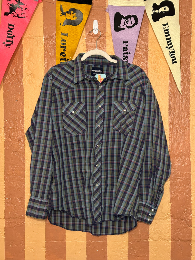(RR1544) Wranglers Snap Button Western Shirt