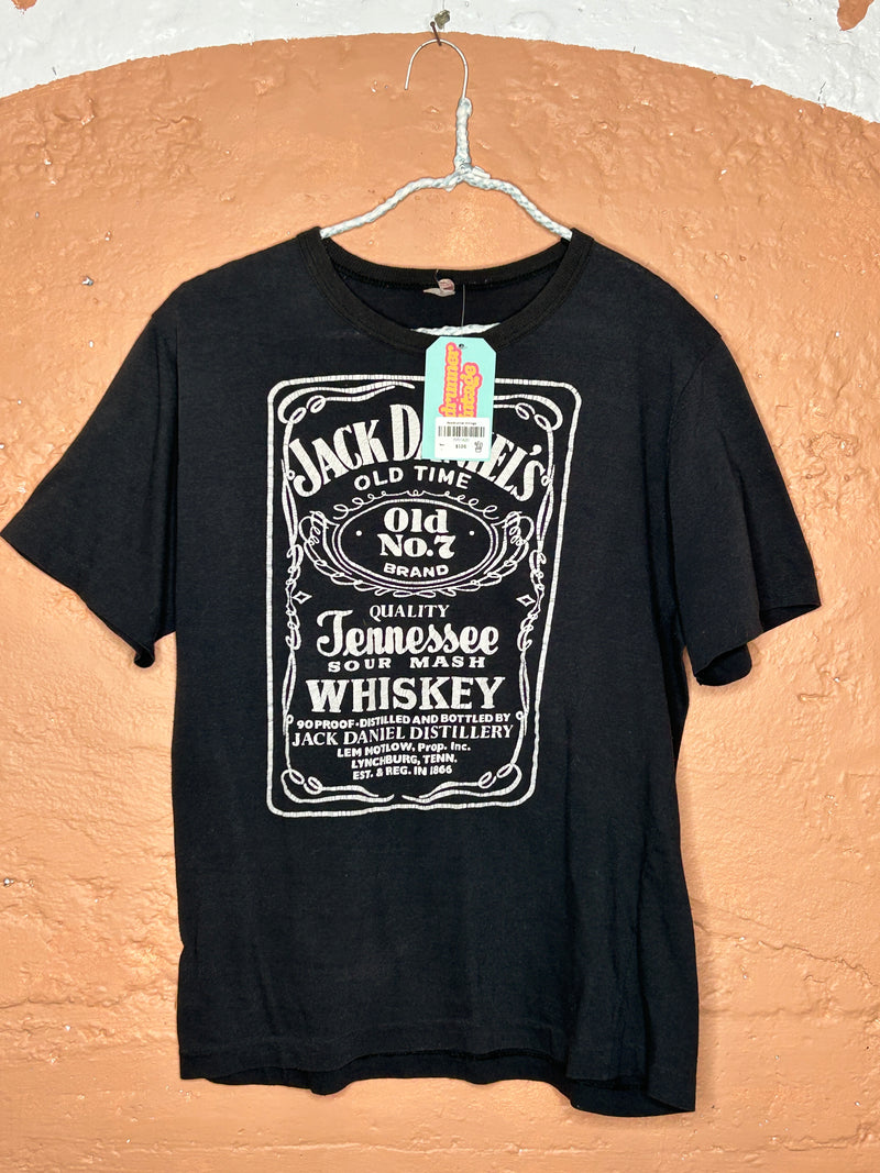 (RR1459) 70's vintage  Jack Daniels T-Shirt*