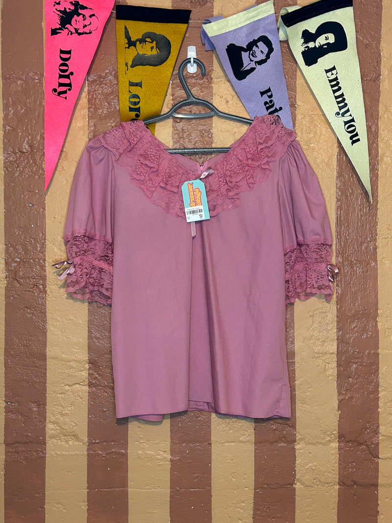 (RR1559) Pink Frilly Top