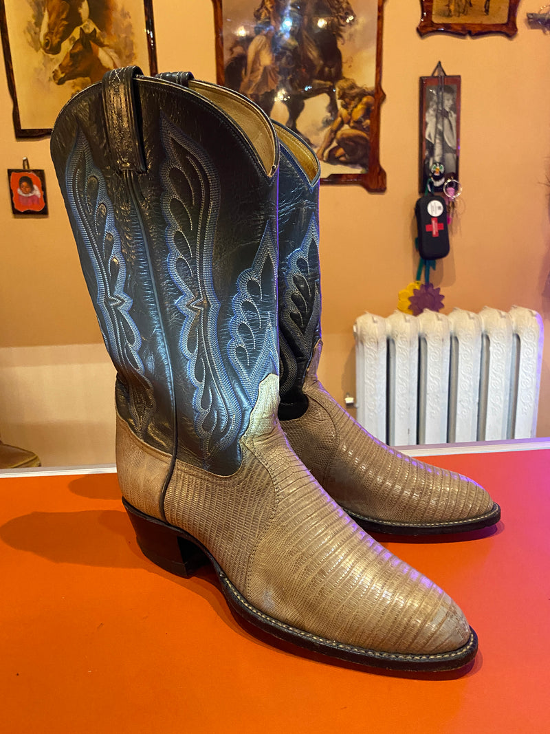 (RR1283) Tony Lama Snake Skin Cowboy Boots
