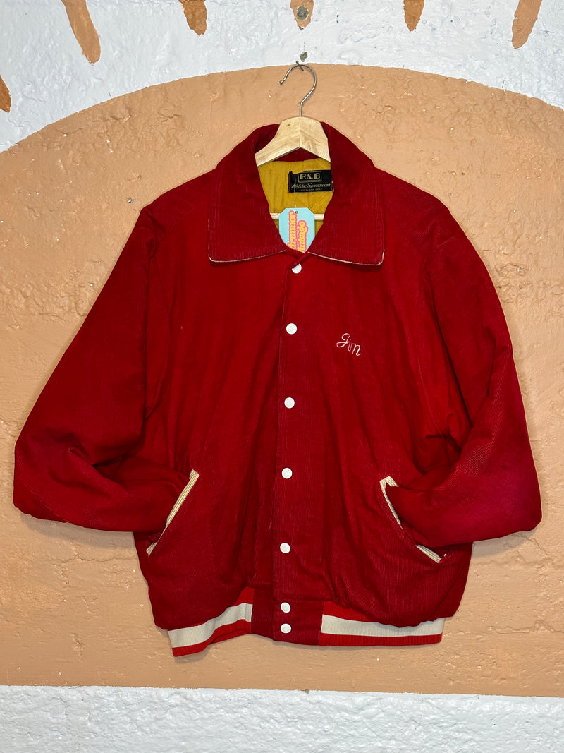 (RR1440) Jim Corduroy Varsity Jacket