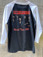 (RR571) 1984 Scorpions World Tour Baseball Tee*