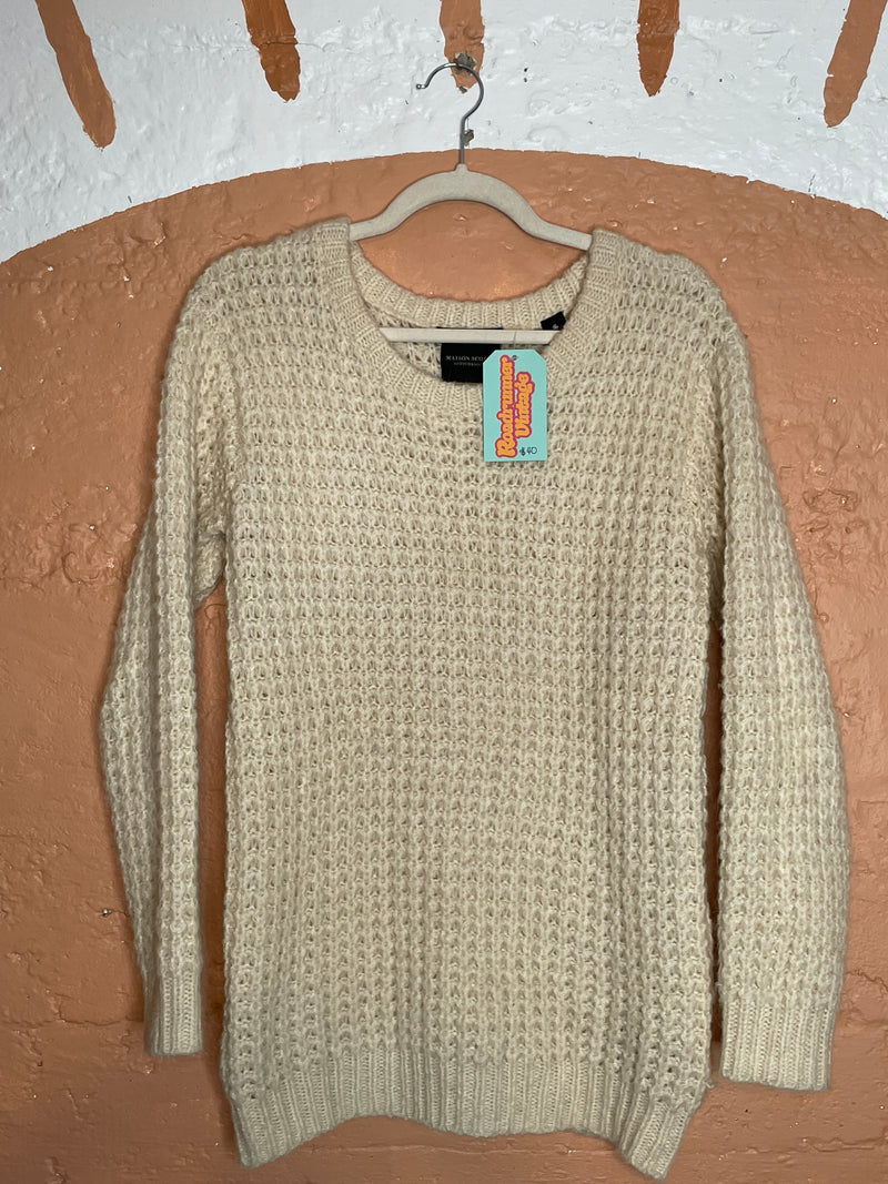 (RR1328) Cream Mohair Sweater