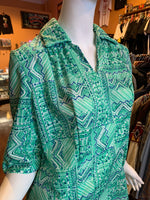 (RR655) 60's Green Shift Dress