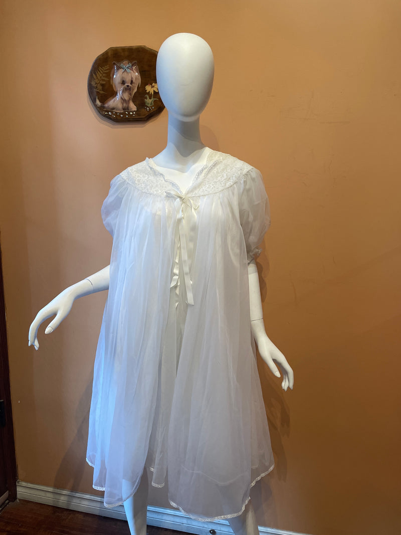 (RR1332) 1970's 2Pce Sleep Gown