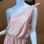 (RR1617) 50's Vintage One Shoulder Dress